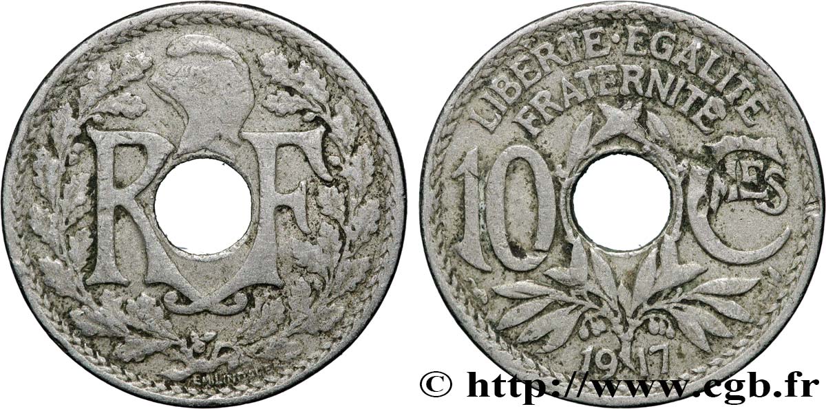 10 centimes Lindauer 1917  F.138/1 TB+ 