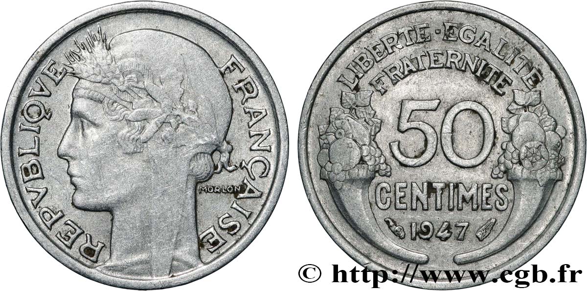 50 centimes Morlon, légère 1947  F.194/10 MS 