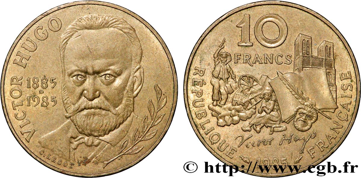 10 francs Victor Hugo 1985  F.370/2 MS60 