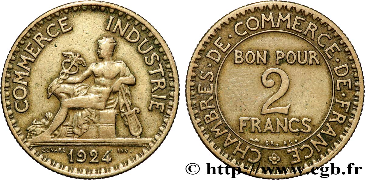 2 francs Chambres de Commerce 1924  F.267/6 BC 