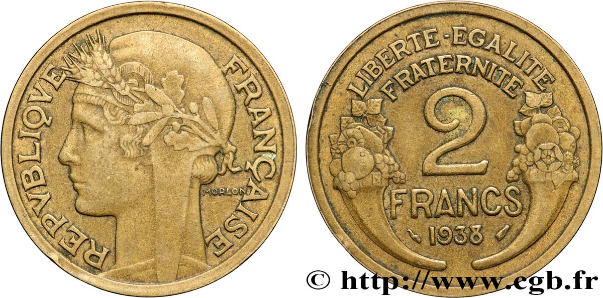 2 francs Morlon 1938  F.268/11 TTB 
