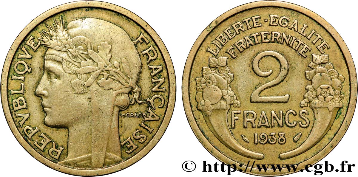 2 francs Morlon 1938  F.268/11 MBC 