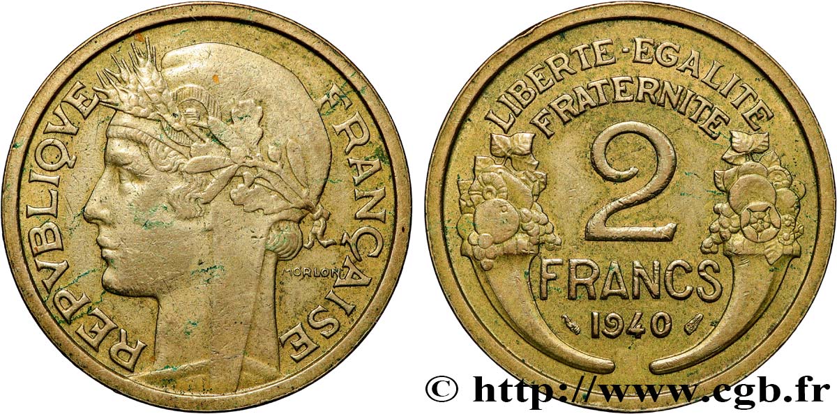 2 francs Morlon 1940  F.268/13 BB 