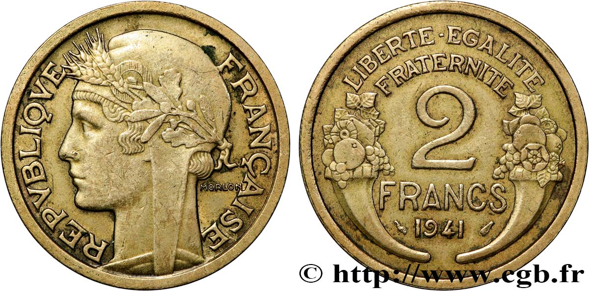 2 francs Morlon 1941  F.268/14 MBC 