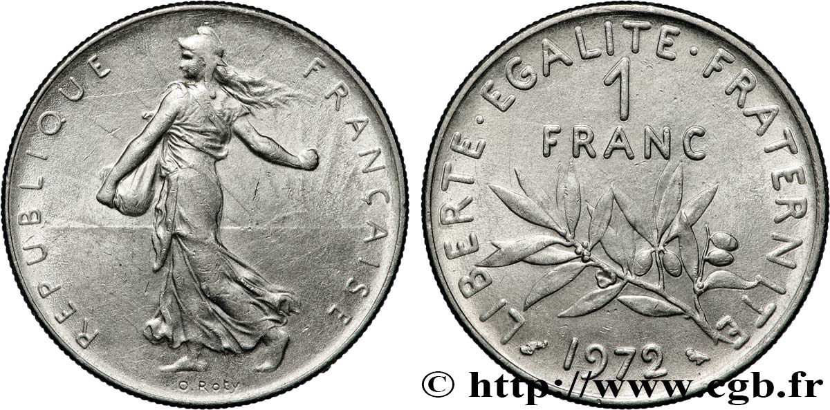 1 franc Semeuse, nickel 1972 Paris F.226/17 MS 