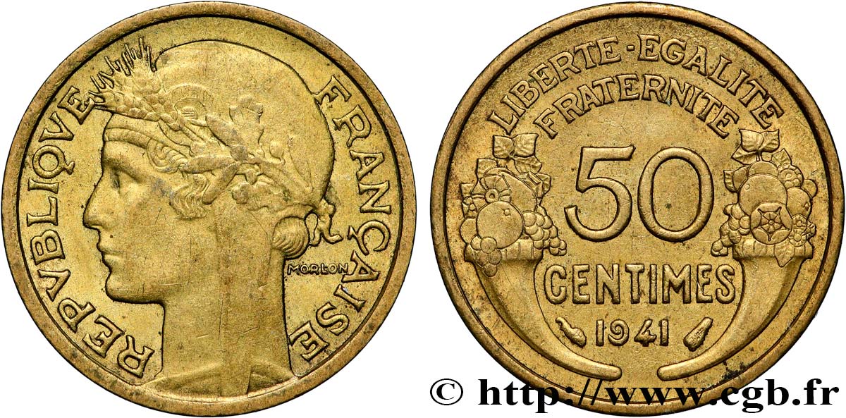 50 centimes Morlon 1941  F.192/18 TTB+ 
