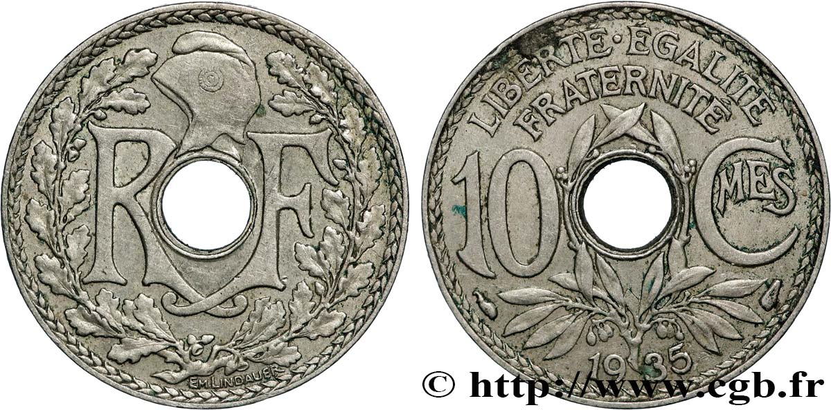 10 centimes Lindauer 1935  F.138/22 fVZ 