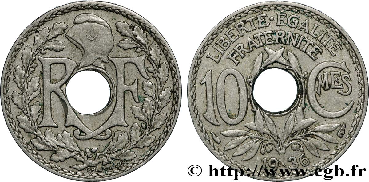 10 centimes Lindauer 1936  F.138/23 SUP 