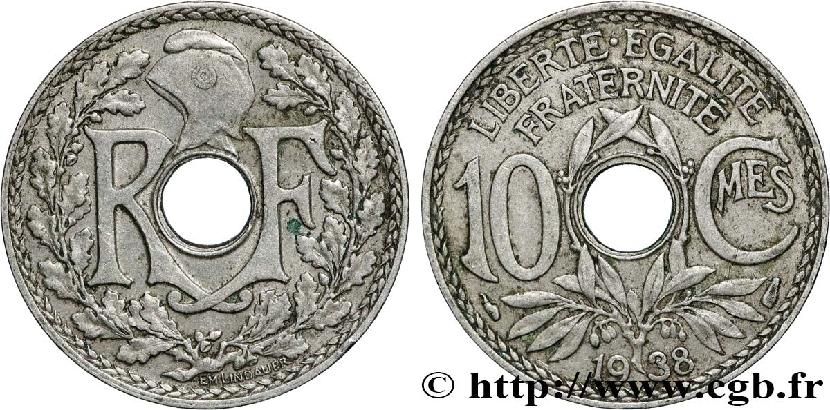 10 centimes Lindauer 1938  F.138/25 VZ 