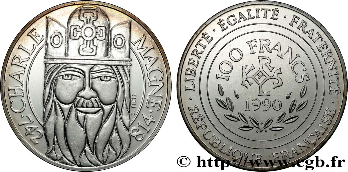 100 francs Charlemagne 1990  F.458/2 fST 