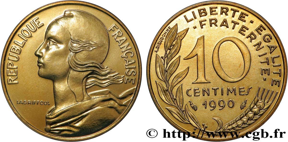10 centimes Marianne 1990 Pessac F.144/30 FDC 