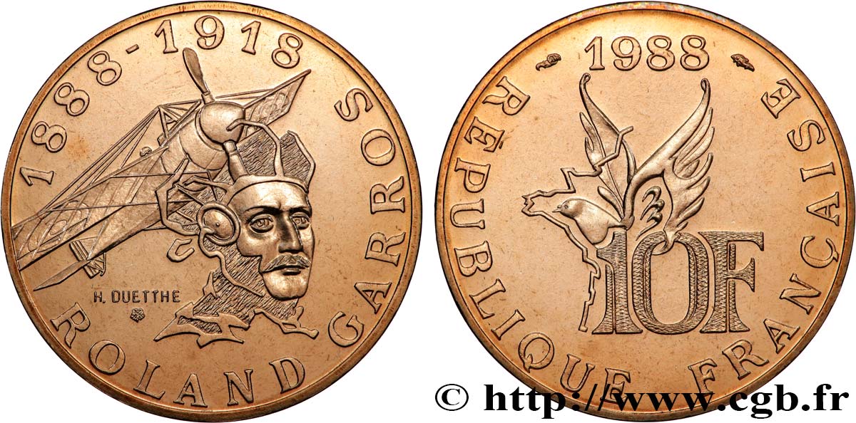 10 francs Roland Garros 1988  F.372/2 MS 