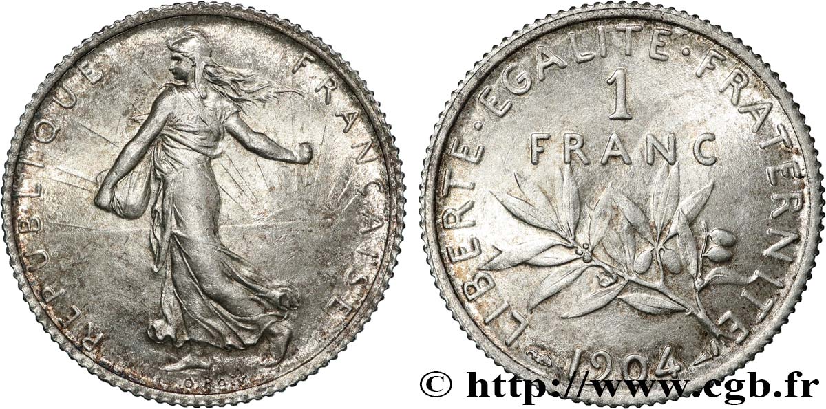 1 franc Semeuse 1904  F.217/9 SUP60 