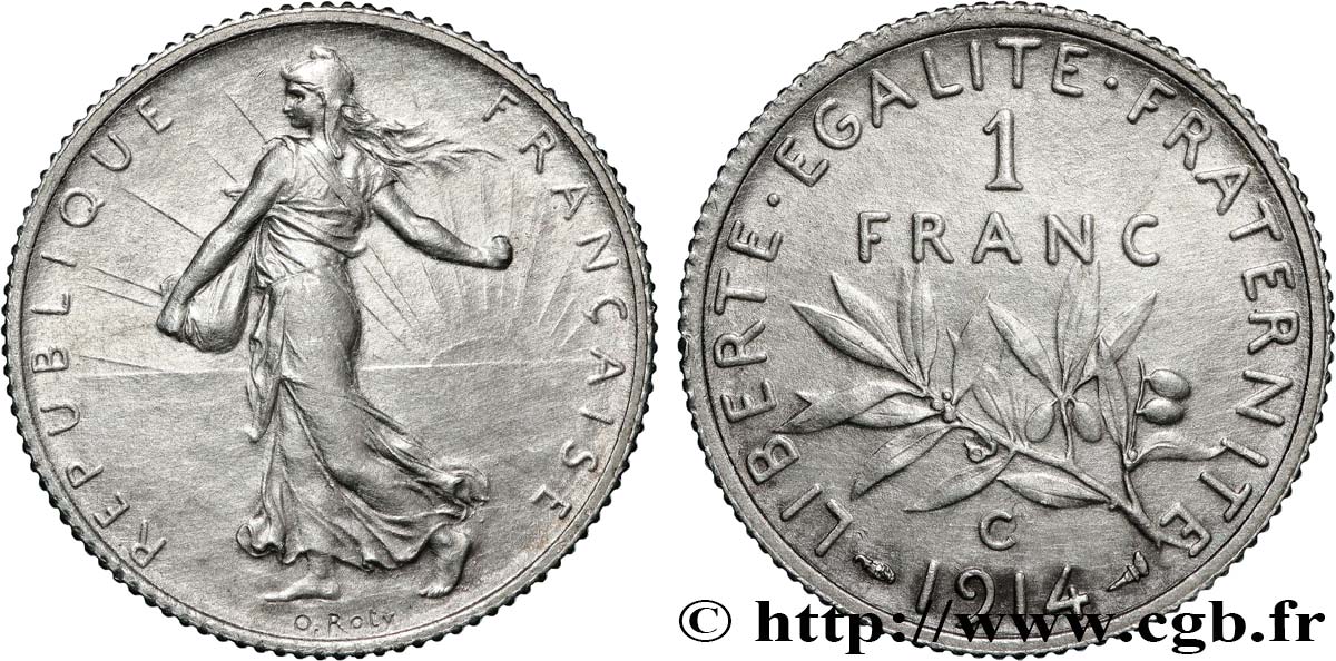 1 franc Semeuse 1914 Castelsarrasin F.217/20 SUP 