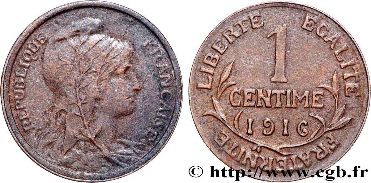 1 centime Daniel-Dupuis 1916 Paris F.105/17 SUP+ 