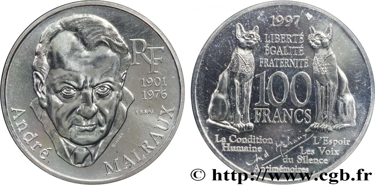 Essai de 100 francs Malraux 1997 Paris F.465/1 FDC 