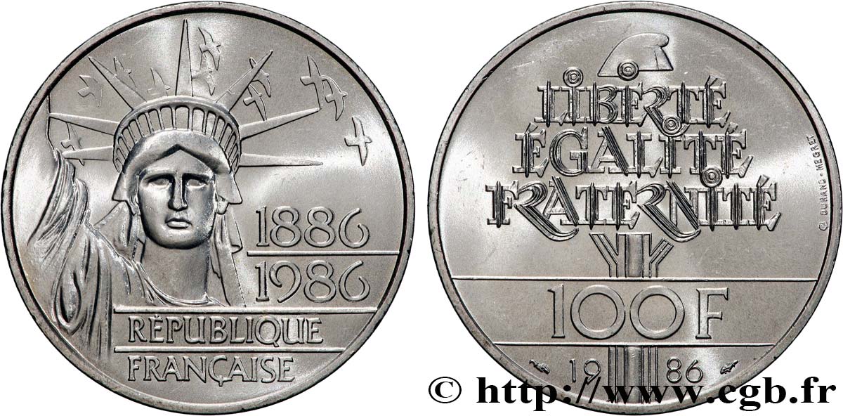 100 francs Liberté (Statue de la) 1986  F.454/2 MS 