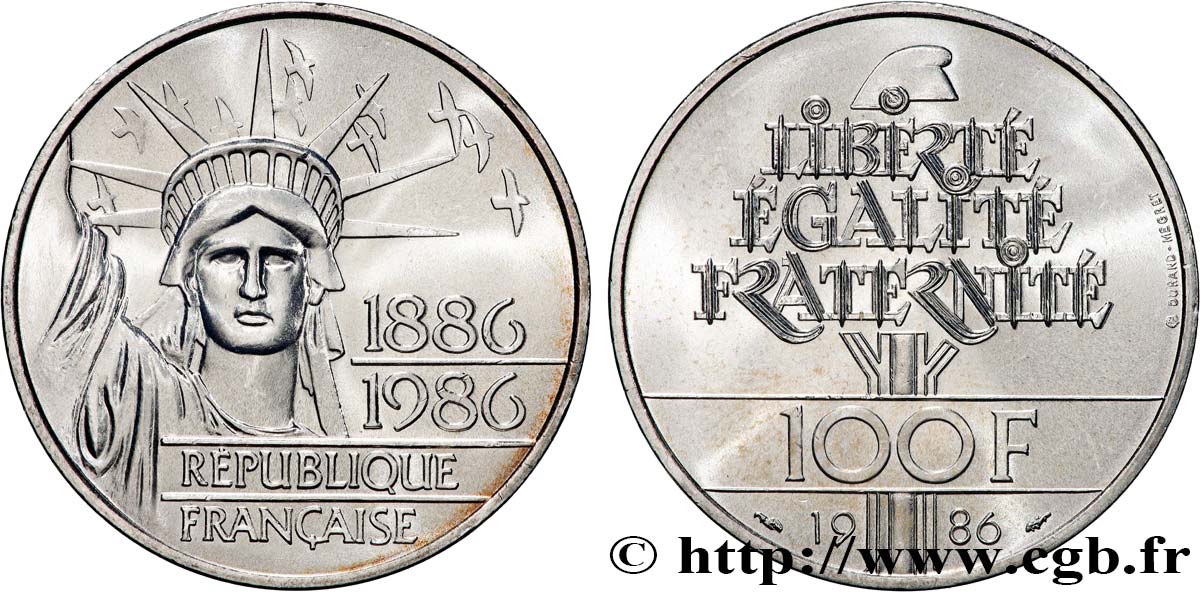 100 francs Liberté (Statue de la) 1986  F.454/2 SC 