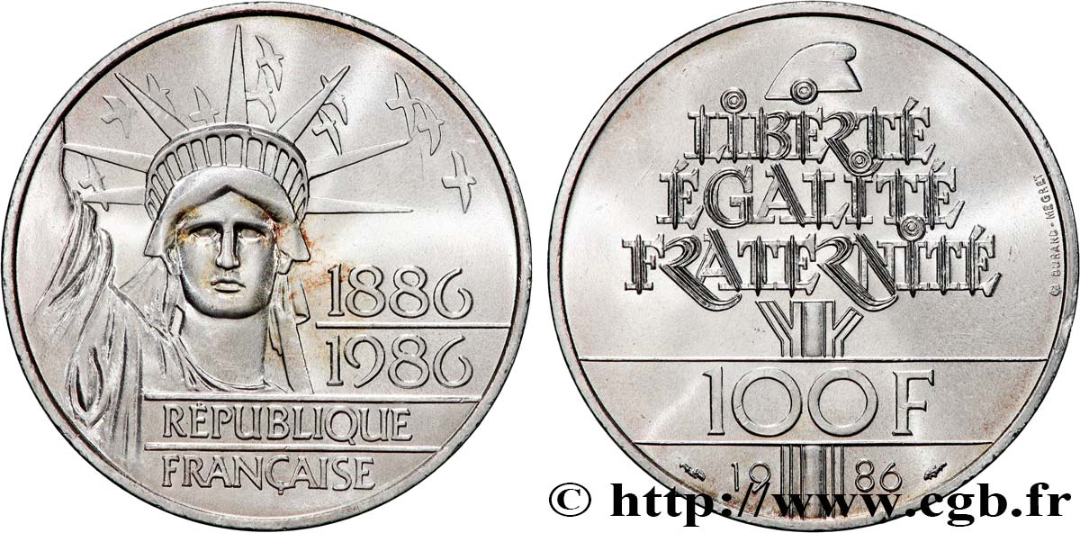 100 francs Liberté (Statue de la) 1986  F.454/2 fST 