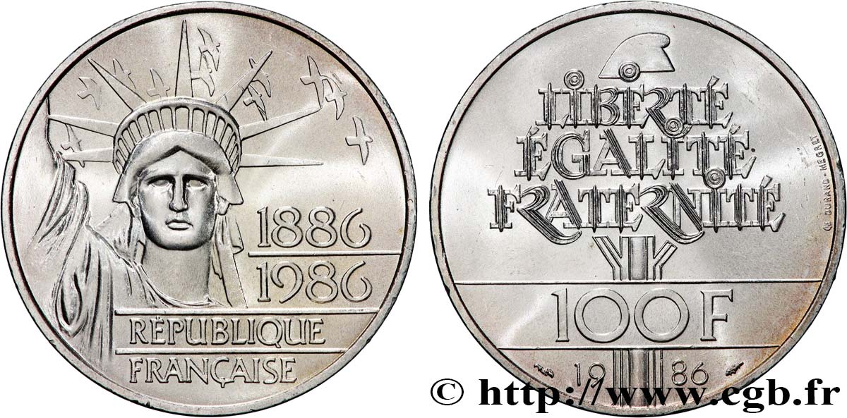 100 francs Liberté (Statue de la) 1986  F.454/2 SC 