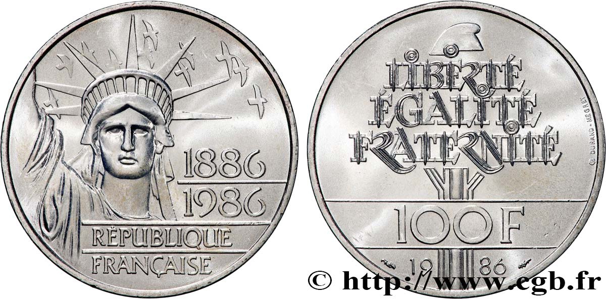 100 francs Liberté (Statue de la) 1986  F.454/2 SPL 