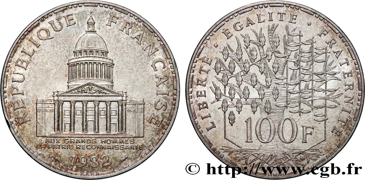 100 francs Panthéon 1982  F.451/2 SUP 