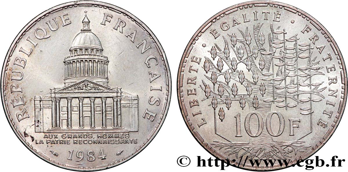 100 francs Panthéon 1984  F.451/4 SUP+ 