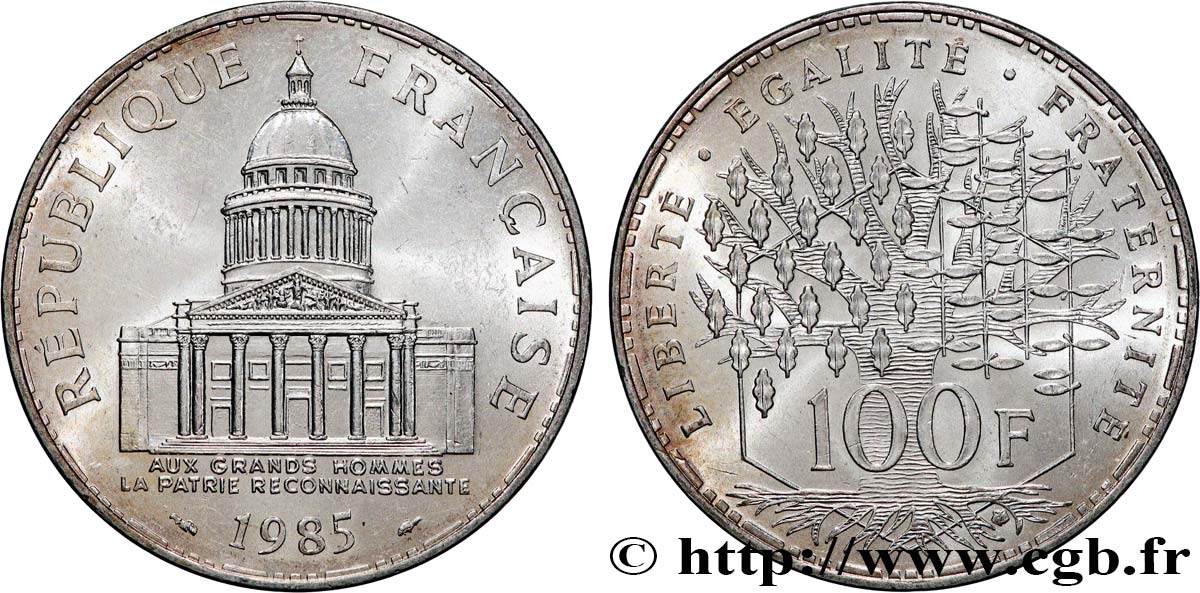 100 francs Panthéon 1985  F.451/5 SUP+ 