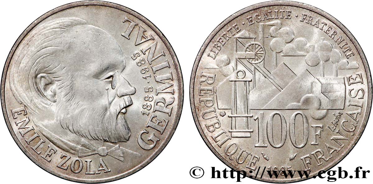 100 francs Émile Zola 1985  F.453/2 AU 