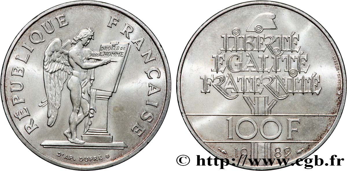 100 francs Droits de l’Homme 1989  F.457/2 MS 