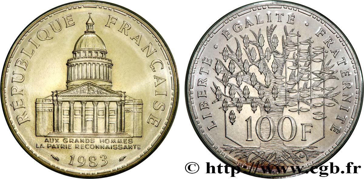 100 francs Panthéon 1983  F.451/3 FDC 