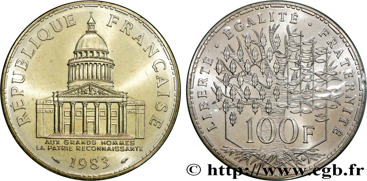 100 francs Panthéon 1983  F.451/3 MS 