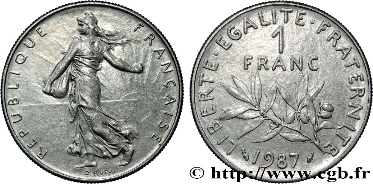 1 franc Semeuse, nickel 1987 Pessac F.226/32 SPL 