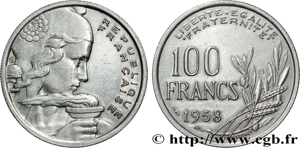 100 francs Cochet 1958  F.450/12 fVZ 