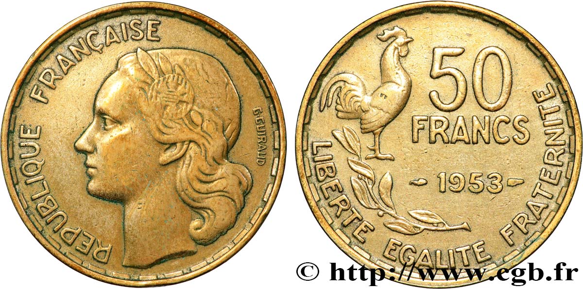 50 francs Guiraud 1953  F.425/10 MBC 