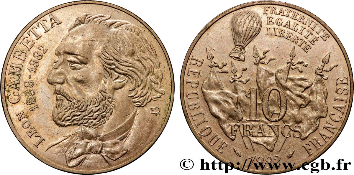 10 francs Gambetta 1982  F.366/2 MBC 