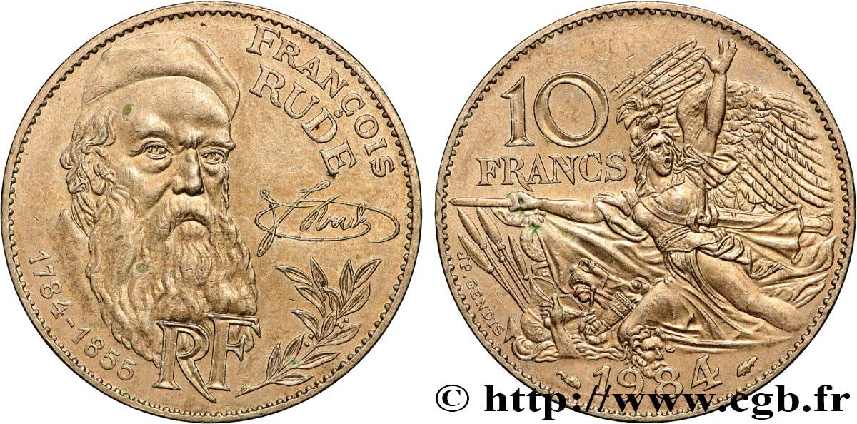 10 francs François Rude 1984  F.369/2 EBC 