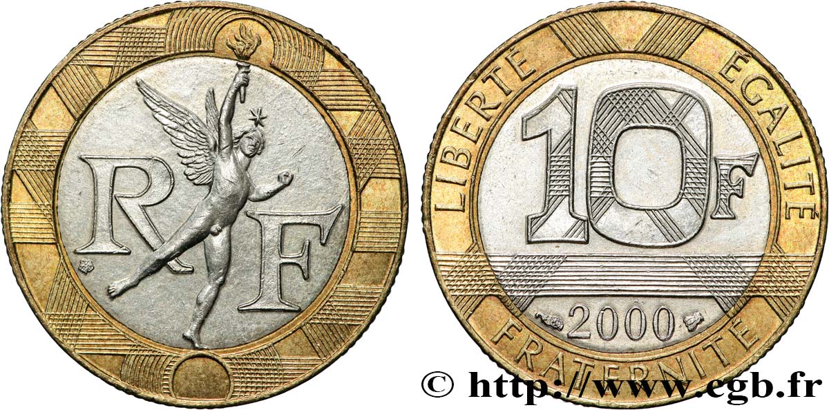 10 francs Génie de la Bastille 2000 Pessac F.375/17 SPL60 