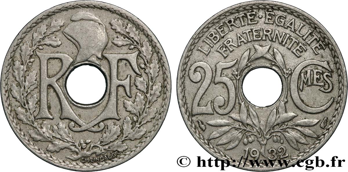 25 centimes Lindauer 1932  F.171/16 q.BB 