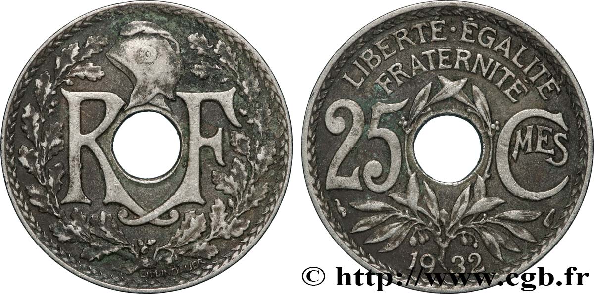 25 centimes Lindauer 1932  F.171/16 SUP 