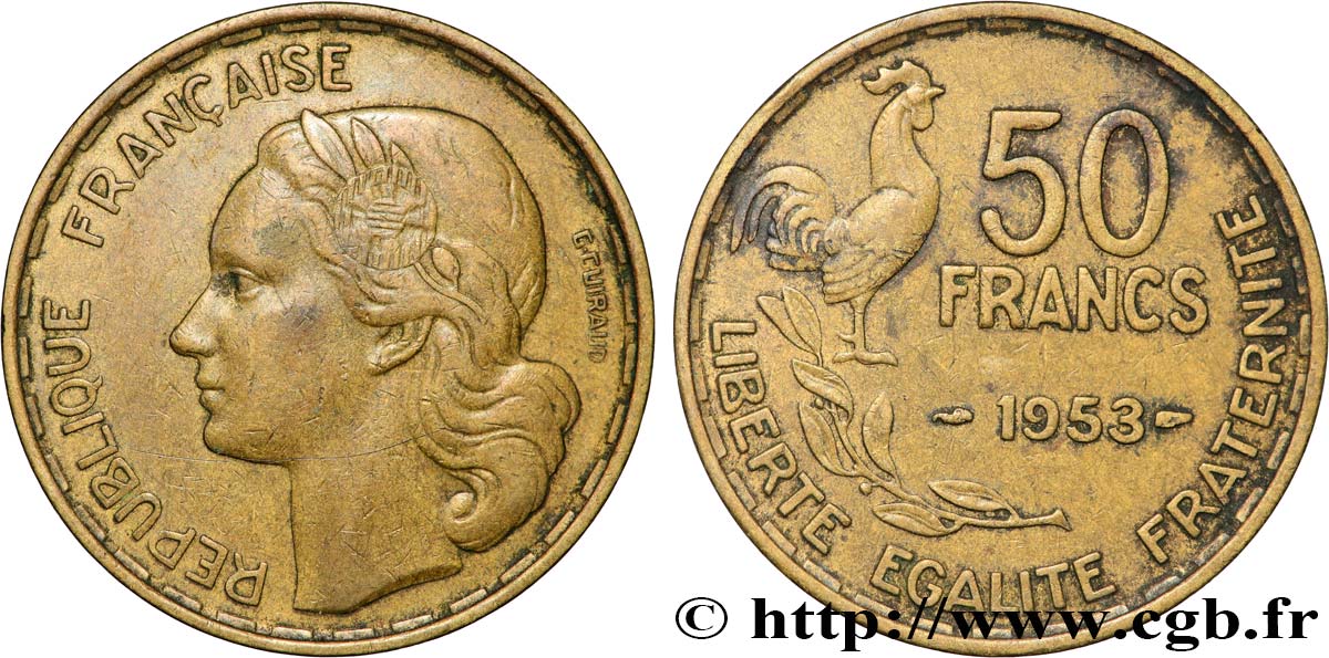 50 francs Guiraud 1953  F.425/10 MBC 