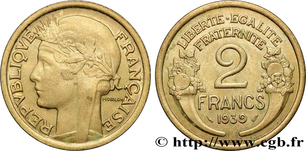 2 francs Morlon 1939  F.268/12 SPL 
