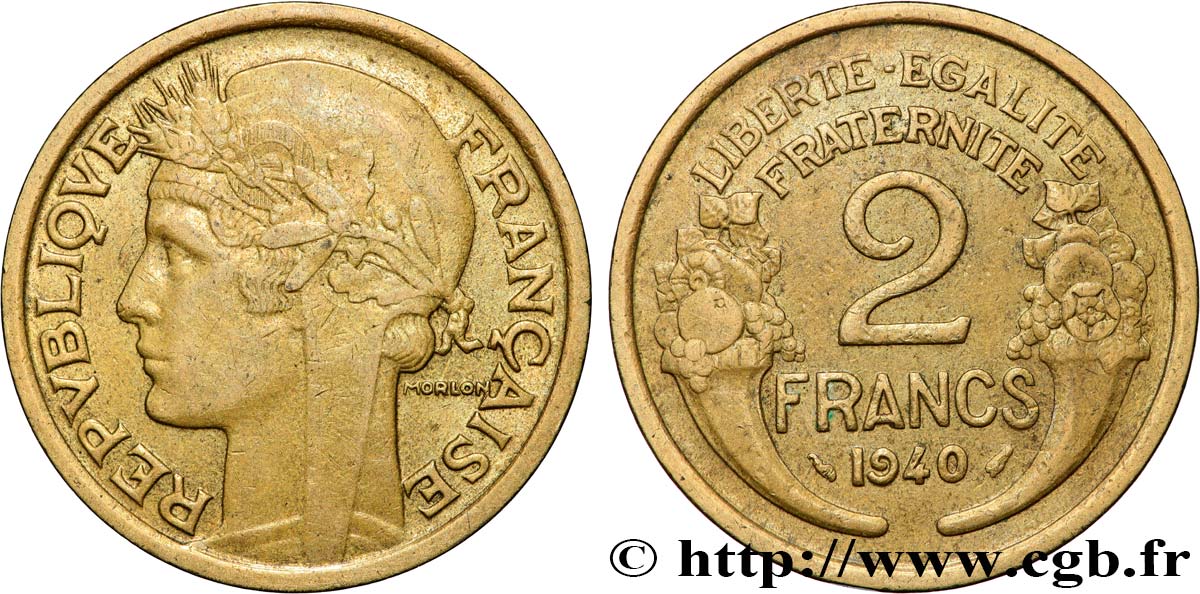 2 francs Morlon 1940  F.268/13 fVZ 