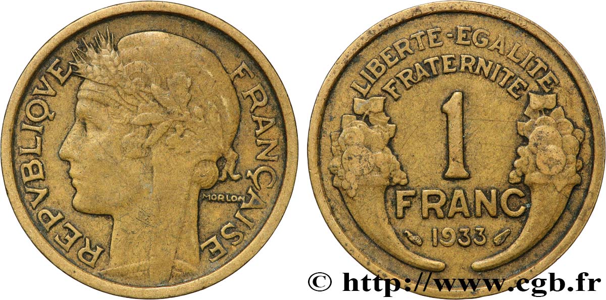 1 franc Morlon 1933  F.219/4 S 