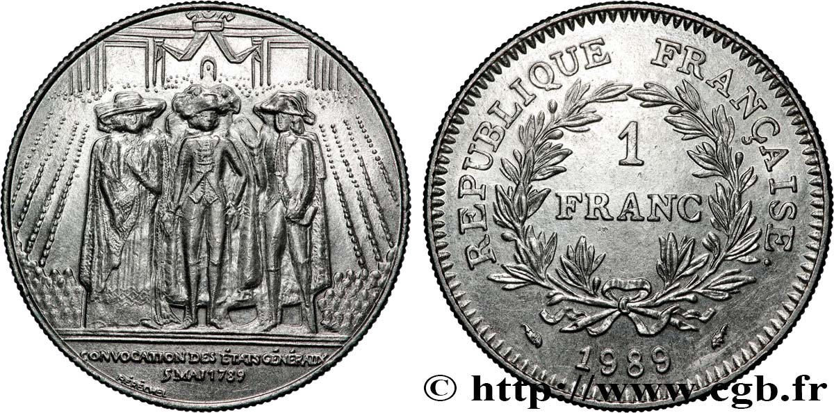1 franc États Généraux 1989  F.228/2 SC 