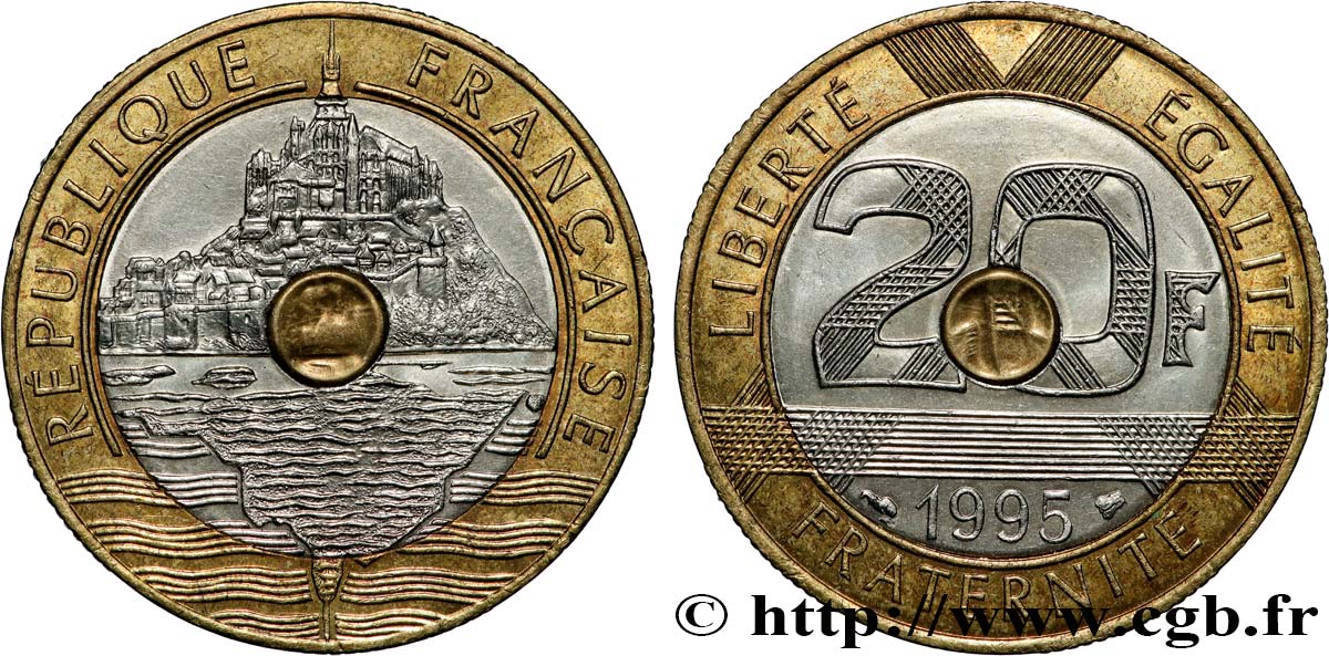 20 francs Mont Saint-Michel 1995 Pessac F.403/11 VZ+ 