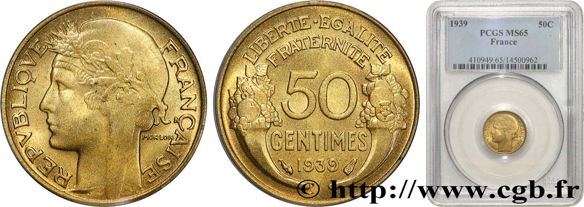 50 centimes Morlon 1939  F.192/15 FDC65 