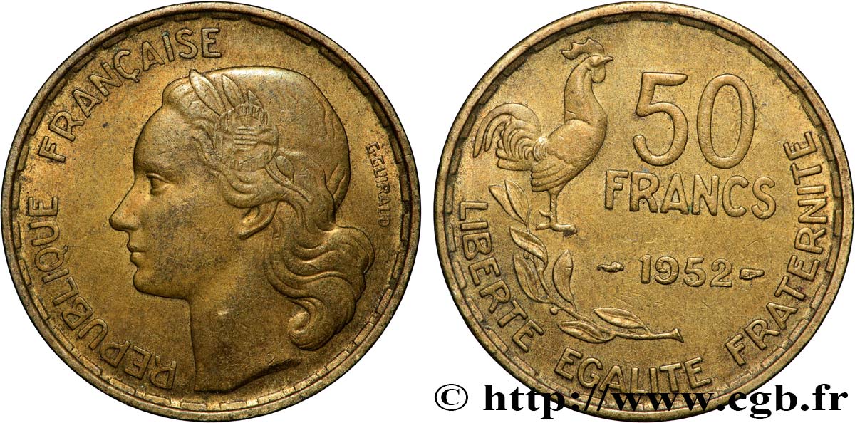 50 francs Guiraud 1952  F.425/8 TTB+ 