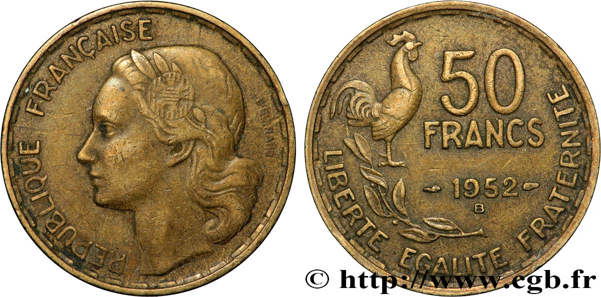 50 francs Guiraud 1952 Beaumont-le-Roger F.425/9 MBC45 