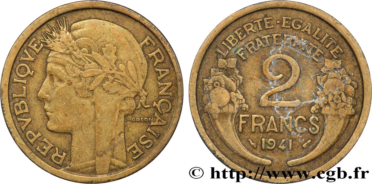 2 francs Morlon 1941  F.268/14 fSS 
